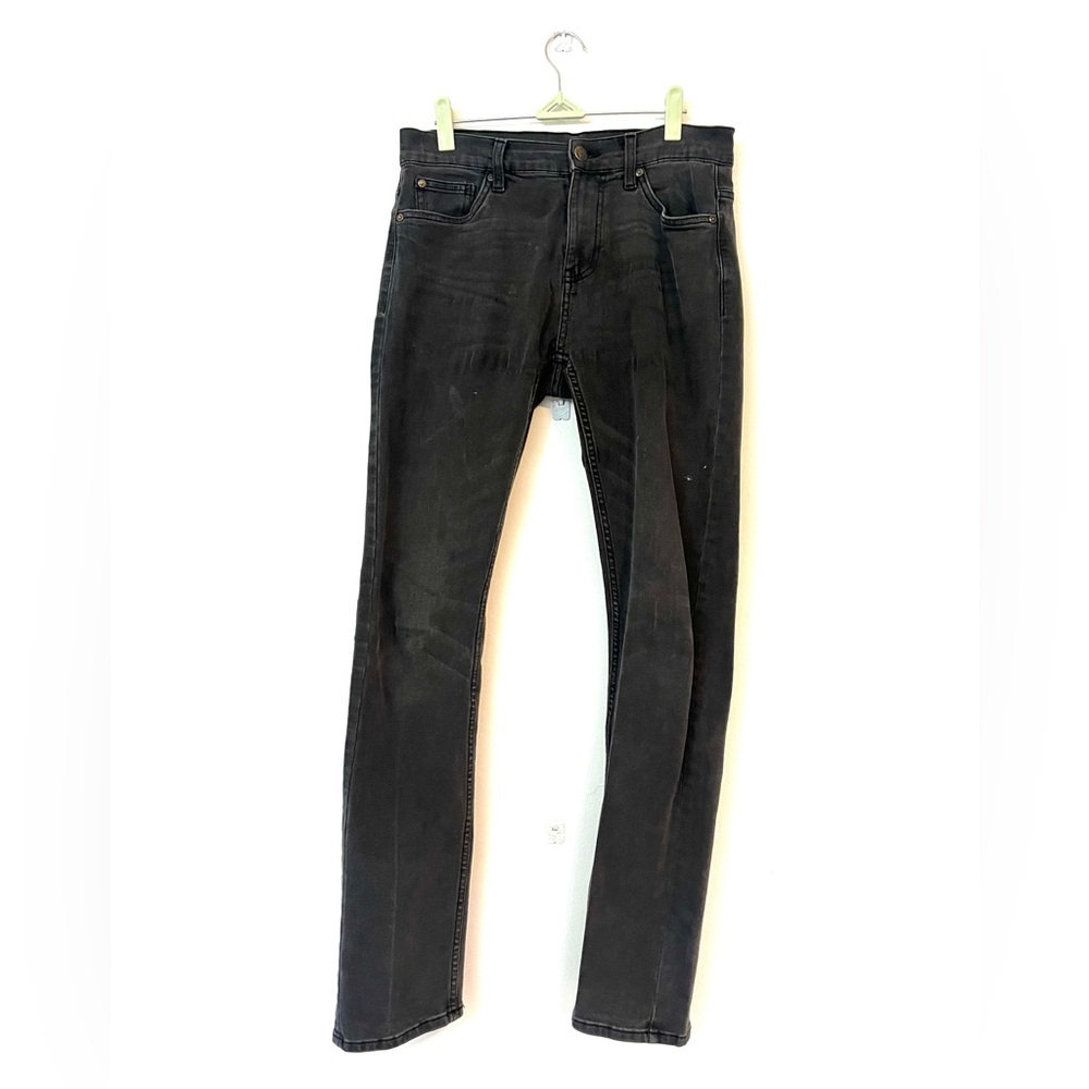 Falls Creek Men’s Slim Stretch Black Jeans W29 L32